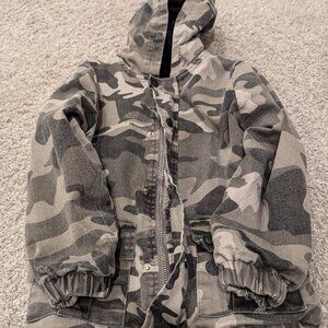 Boys Little Bipsy Camo Jean Jacket